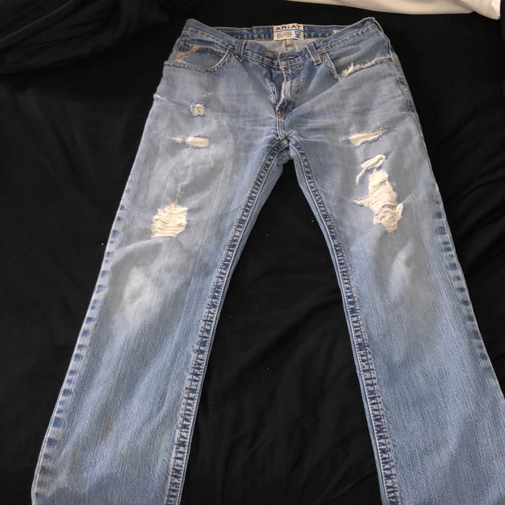 Distressed Ariat Jeans